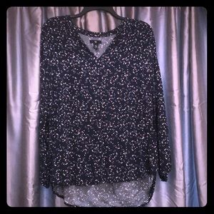 Gap hi lo shirt XL navy